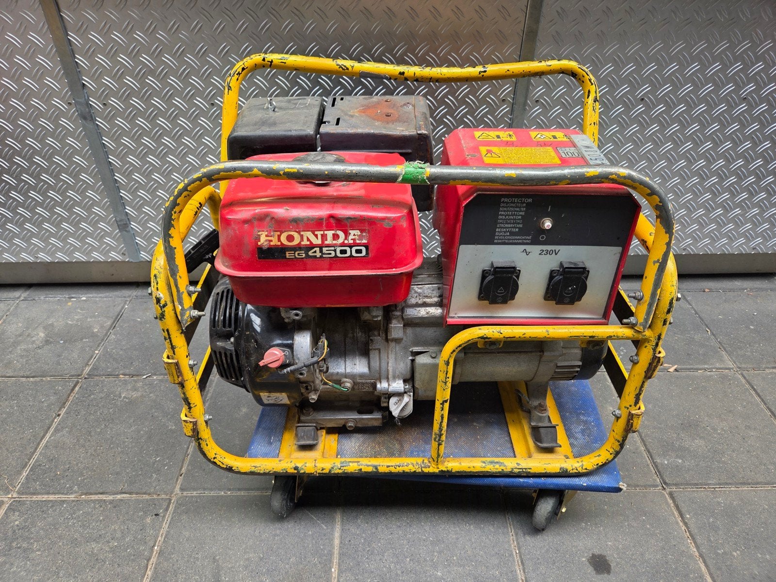 Honda aggregaat EG4500 230V 4500W, Ophalen, Gebruikt, Minder dan 5 kVA, Benzine