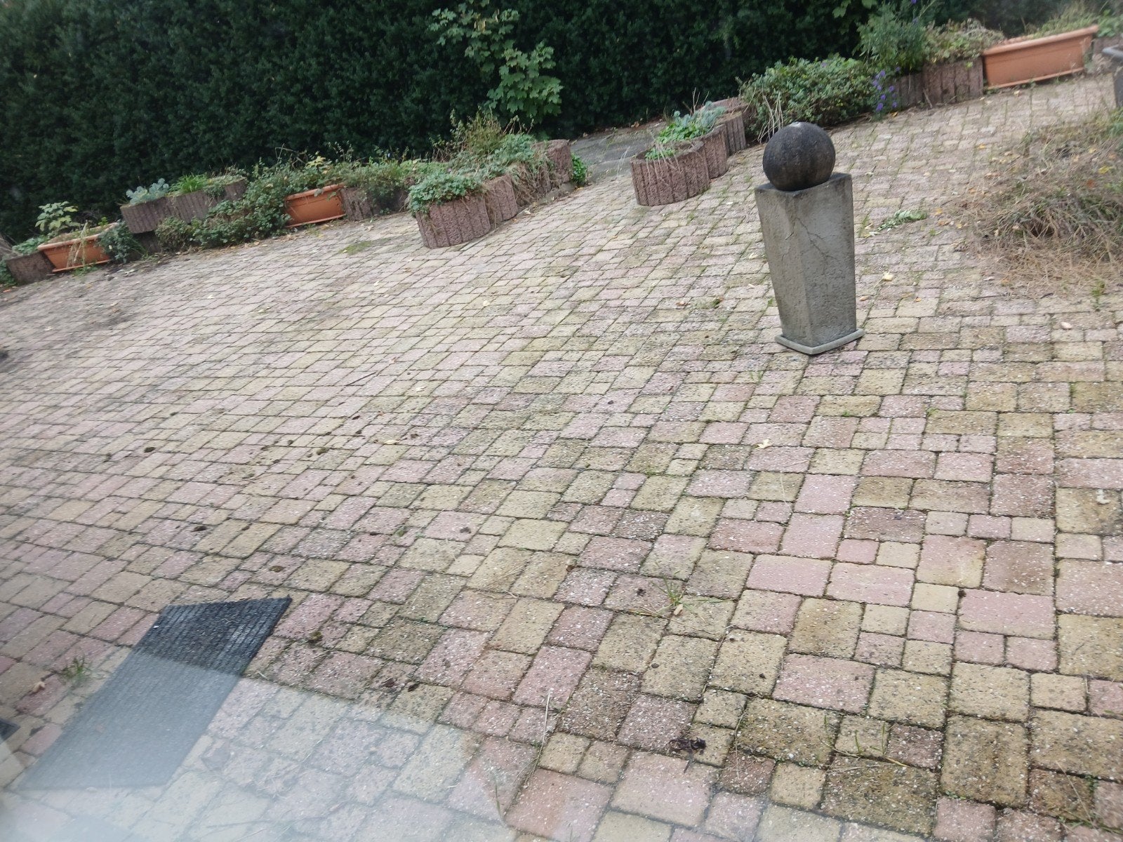 koppelstenen beton wildverband, Ophalen, Gebruikt, Beton, Terrastegels
