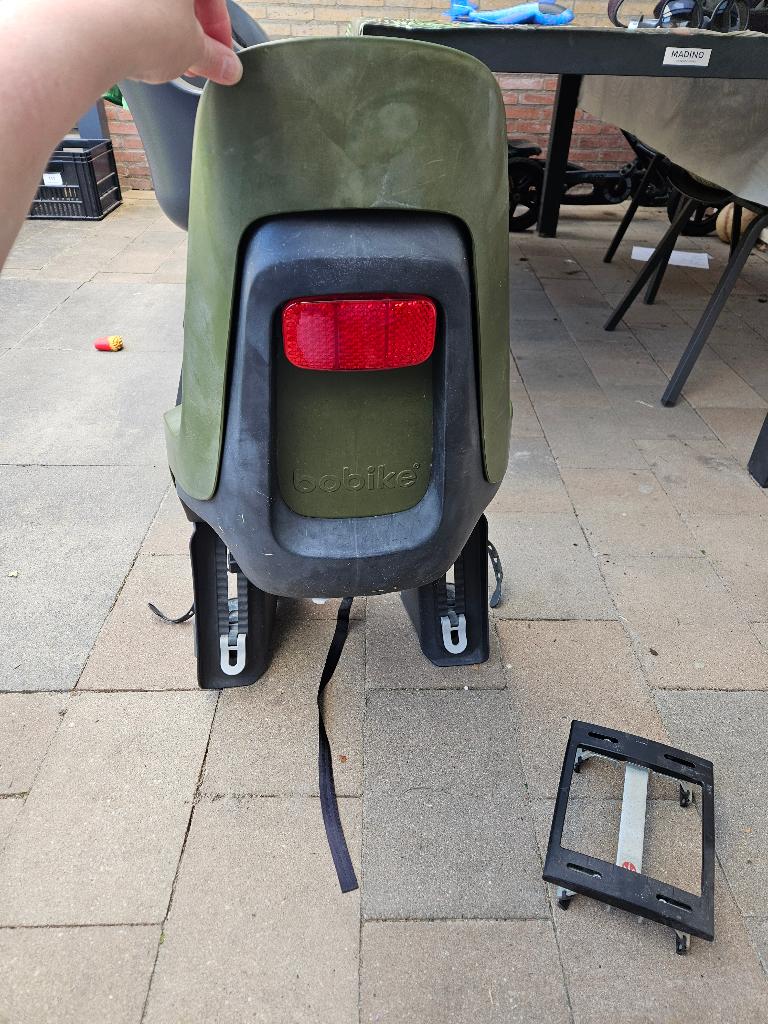 Bobike fietsstoel groen, Ophalen, Achterzitje, Bobike, Gebruikt