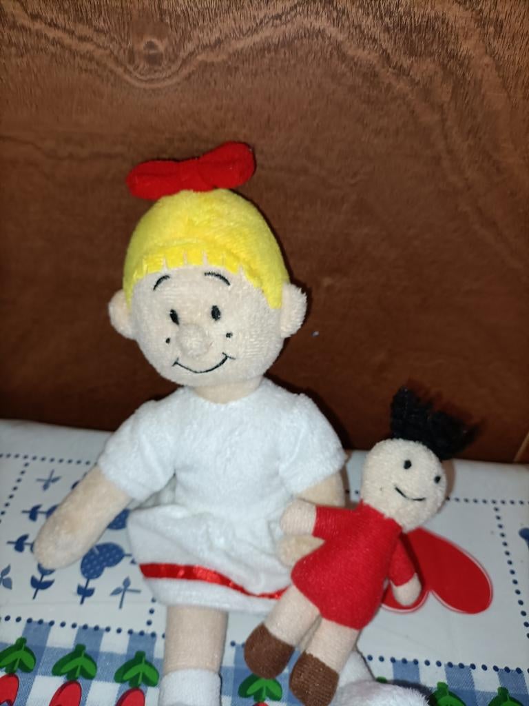 Suske en Wiske knuffel met pop Schanulleke 29 cm, Ophalen of Verzenden, Zo goed als nieuw, Overige typen