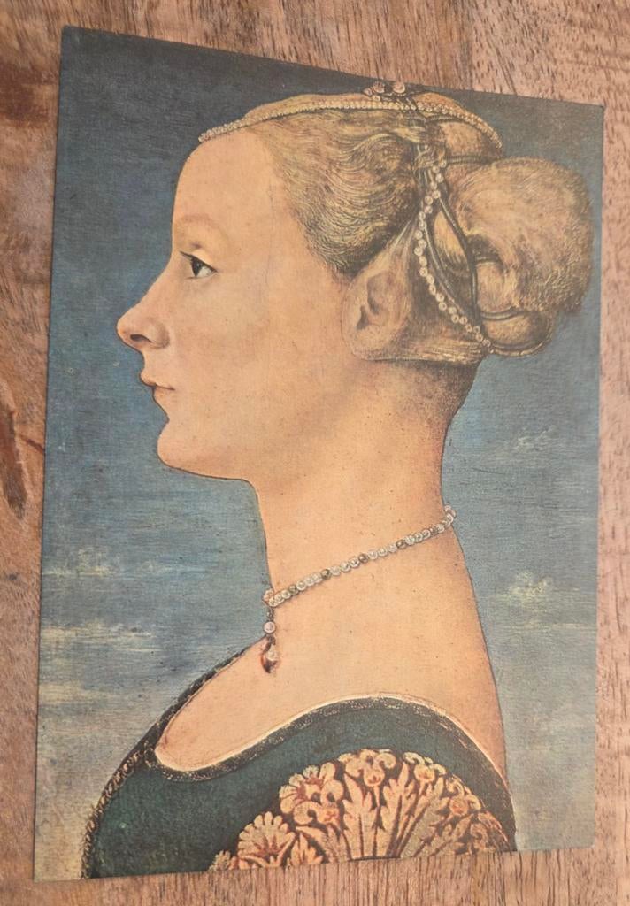 Portret van een jonge vrouw - Piero del Pollaiolo rond 1470, Verzenden, Ongelopen, Overige thema's