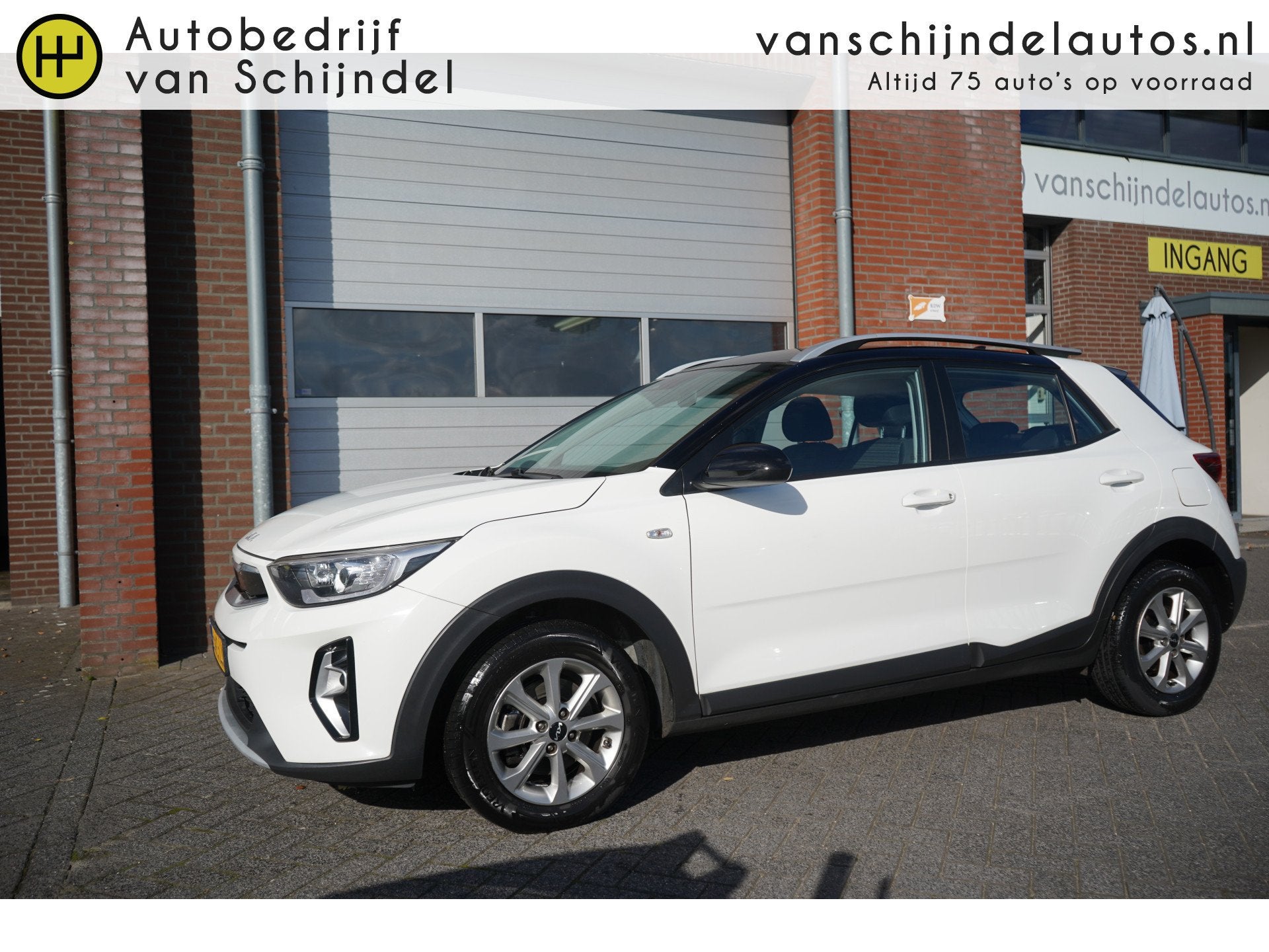 Kia Stonic 1.0 T-GDi MHEV DYNAMICLINE TWO TONE ORIGINEEL NED, Auto's, Voorwielaandrijving, Dealer onderhouden, Gebruikt, Origineel Nederlands
