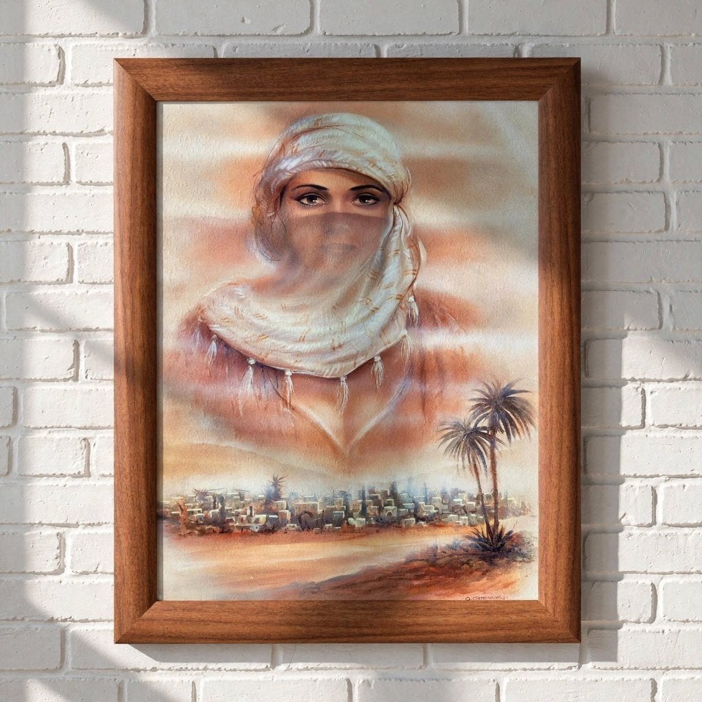Retro Wanddecoratie - Gesigneerd G. Groeneveld - Jaren 80, 50 – 75, Minder dan 50 cm, Gebruikt, Oorspronkelijke maker
