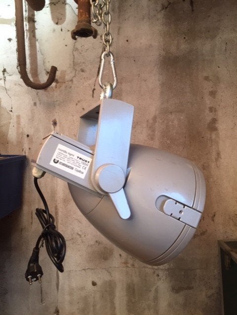 Industriële hanglamp, Ophalen of Verzenden, Zo goed als nieuw, Metaal, Minder dan 50 cm