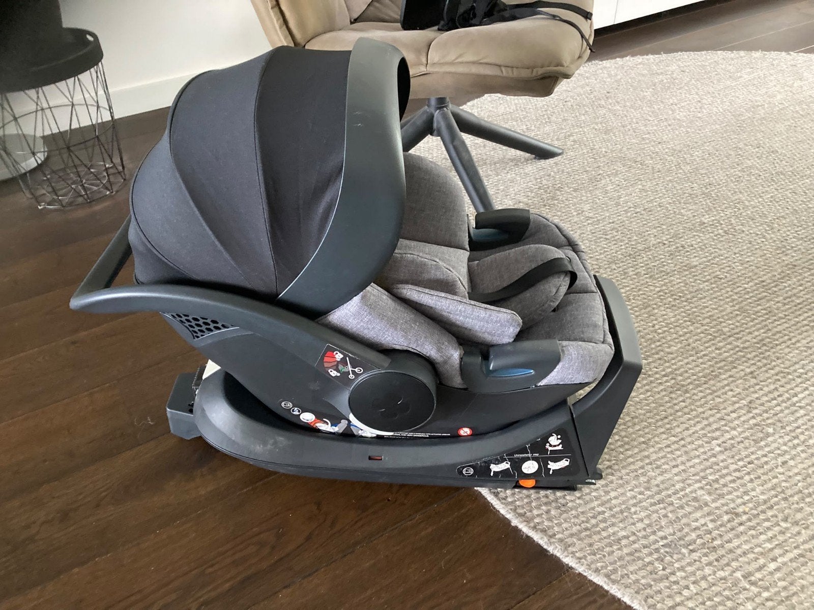 baby autostoeltje curve incl isifix onderstel, Zo goed als nieuw, Isofix, 0 t/m 13 kg, Ophalen