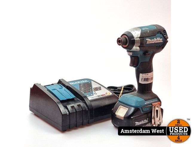 Makita DTD153 Slagschroevendraaier | Incl 18V 5.0Ah, Doe-het-zelf en Verbouw, Gereedschap | Boormachines, Makita, Zo goed als nieuw