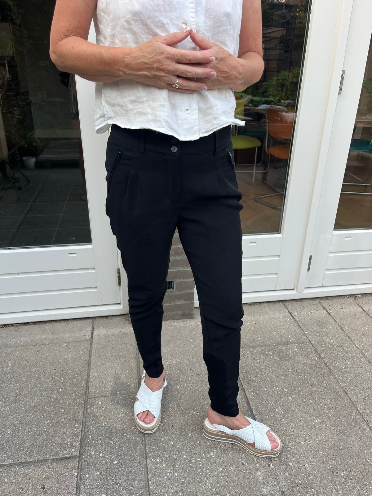 Xandres Zwarte Broek Maat 36, Zwart, Ophalen of Verzenden, Zo goed als nieuw, Maat 36 (S)