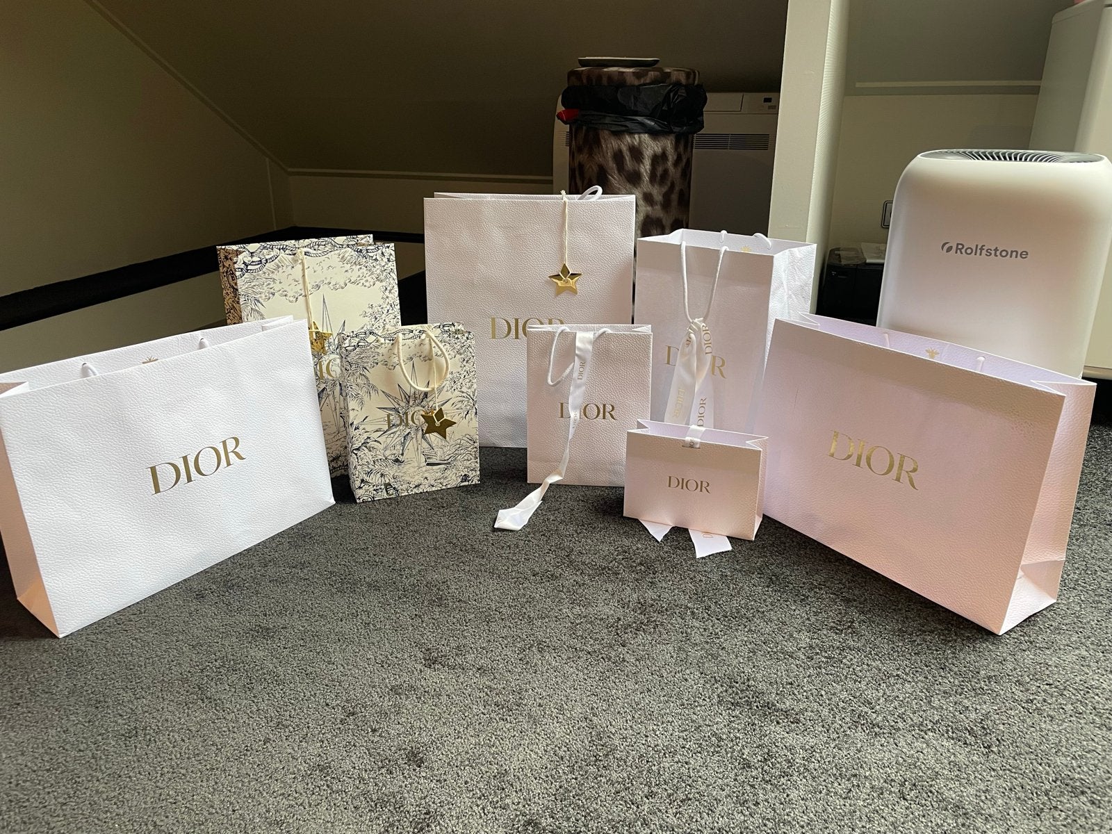 Doir papieren shopping bags, Ophalen
