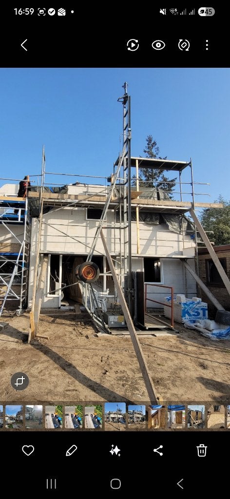 Ideale verbouw steiger, Ophalen, Gebruikt, Gevelsteiger, 5 meter of hoger