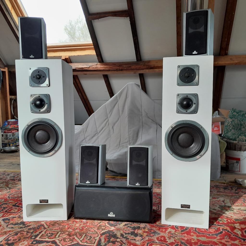 Magnat luidsprekers Vector en T-line, Ophalen, Gebruikt, Magnat, 120 watt of meer