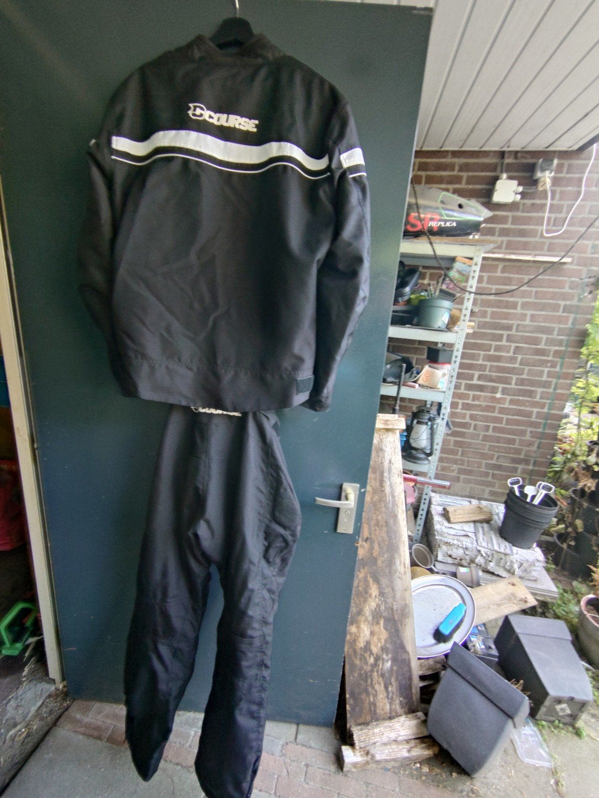 D-Course Motorpak (Jas en Broek) - Maat 3XL/58 en 4XL/60, Motoren, Ophalen, D-Course, Tweedehands, Heren