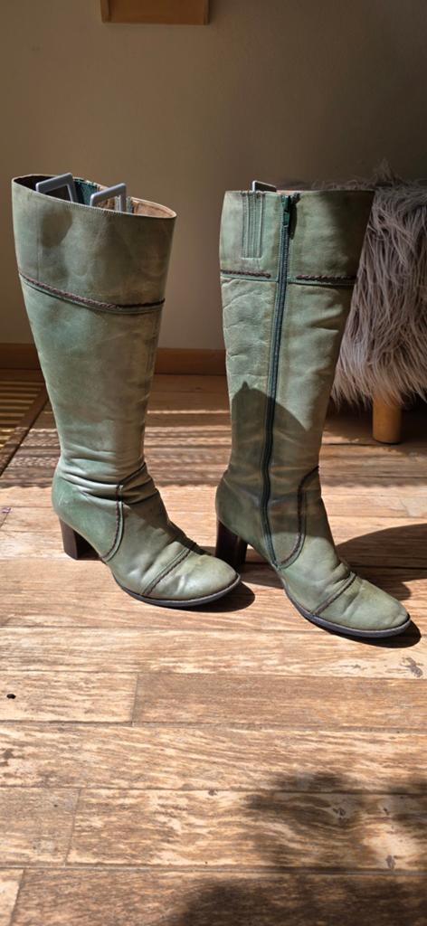 Prachtige hoge laarzen Sophie Schnoor, maat 40, Kleding | Dames, Hoge laarzen, Ophalen of Verzenden, Gedragen, Groen