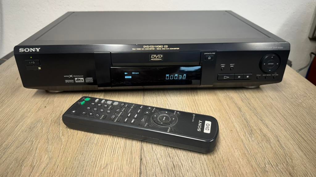 Sony DVP-S325 CD/DVD/CD video speler + afstandsbedieningen, Gebruikt, Ophalen of Verzenden, Sony, Sony
