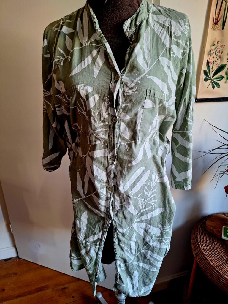 Blouse m l xl groen, Ophalen of Verzenden, Zo goed als nieuw, Maat 46/48 (XL) of groter, Groen