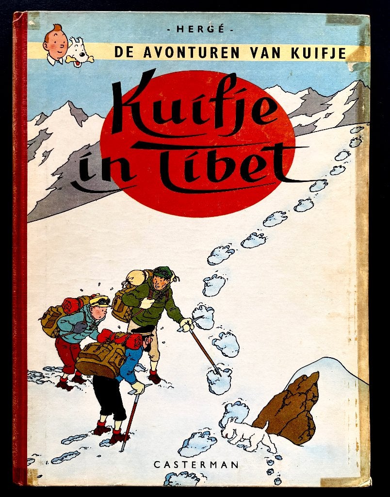 Kuifje in Tibet – Hergé – hardcover – eerste druk 1960., Boeken, Stripboeken, Eén stripboek, Ophalen of Verzenden, Zo goed als nieuw