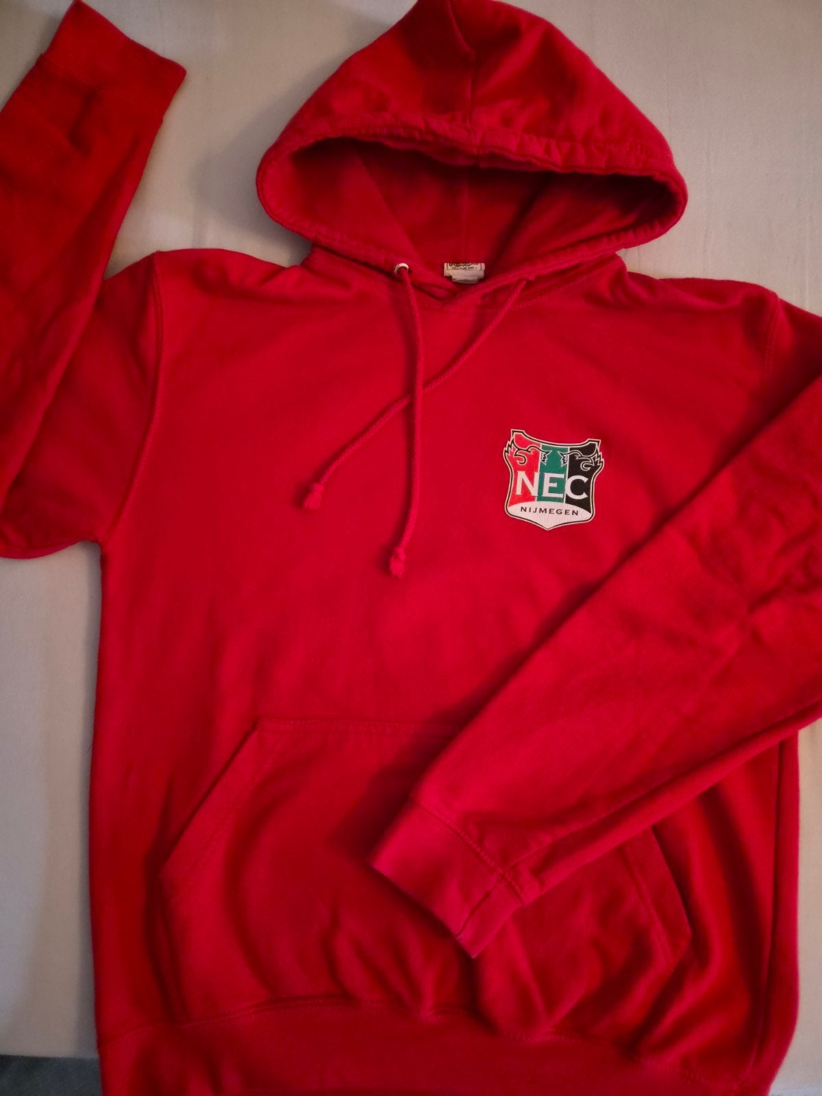 NEC hoodie rood - Maat XS, Ophalen of Verzenden, Gedragen, Rood