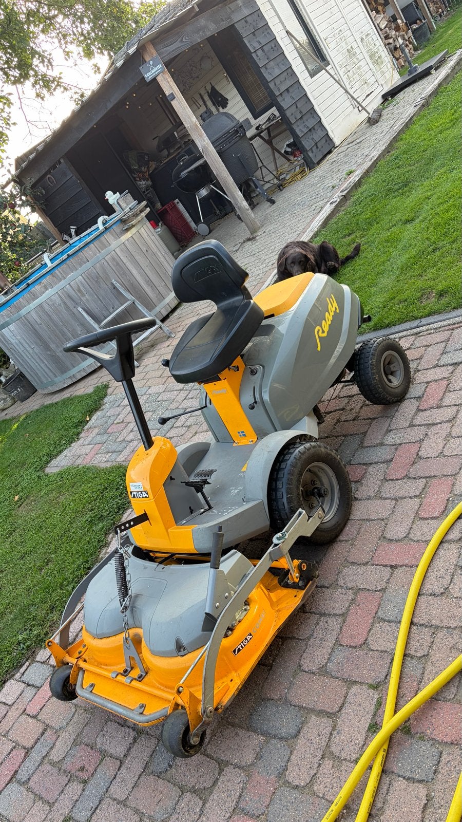Stiga zitmaaier Ready - Direct meenemen of met beurt, Tuin en Terras, Ophalen, Gebruikt, 90 tot 120 cm