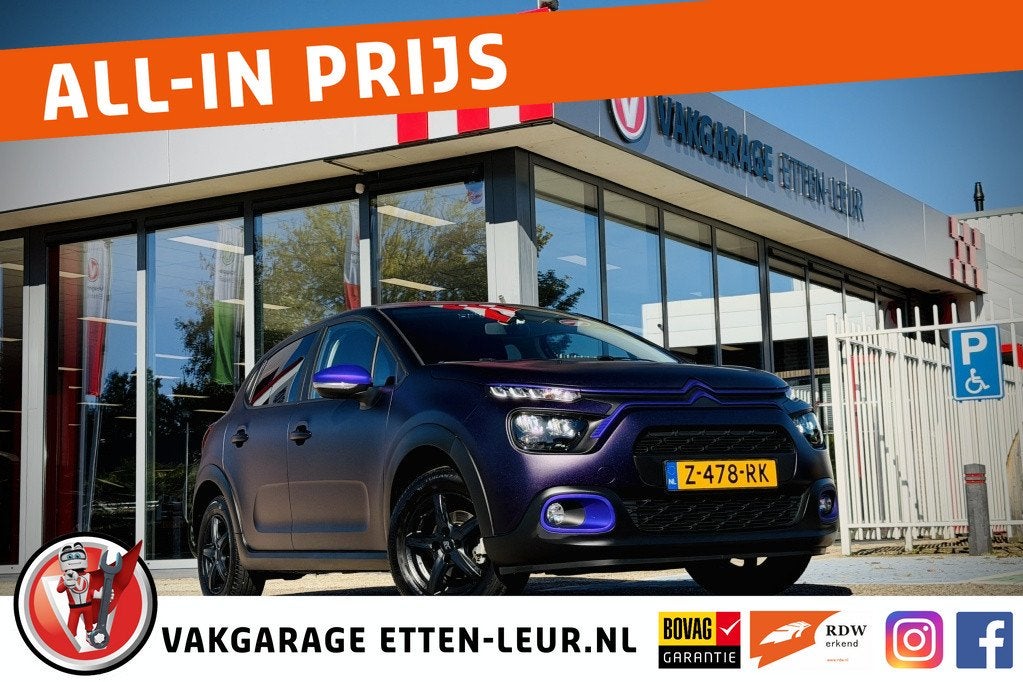 Citroën C3 1.2 You | TREKHAAK | AIRCO | CRUISE | PARKEERSEN, Auto's, Euro 6, 450 kg, Origineel Nederlands, Handgeschakeld