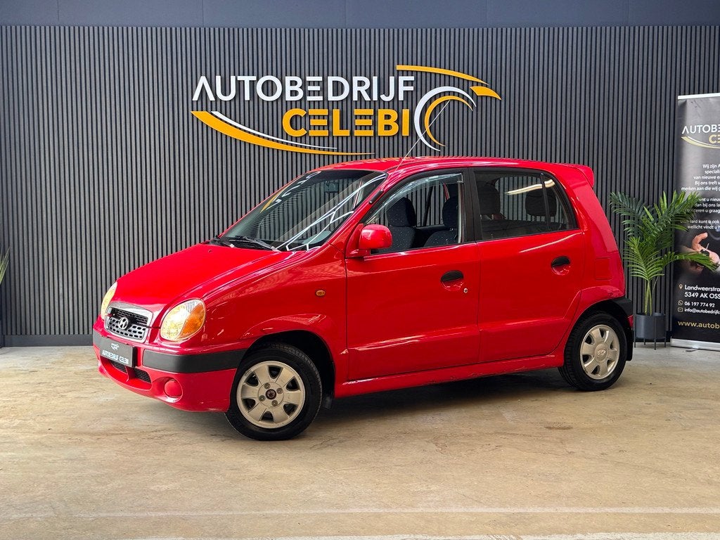 Hyundai Atos Spirit 1.0i SLX 2002 ROOD NAP|APK|ELEKTRRAMEN, Voorwielaandrijving, Stof, Gebruikt, 4 cilinders