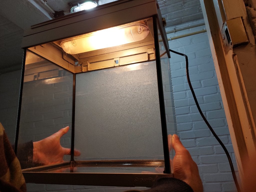 Aquarium 25L met lamp inclusief gratis toebehoren, Ophalen, Gebruikt, Leeg aquarium, Superfish