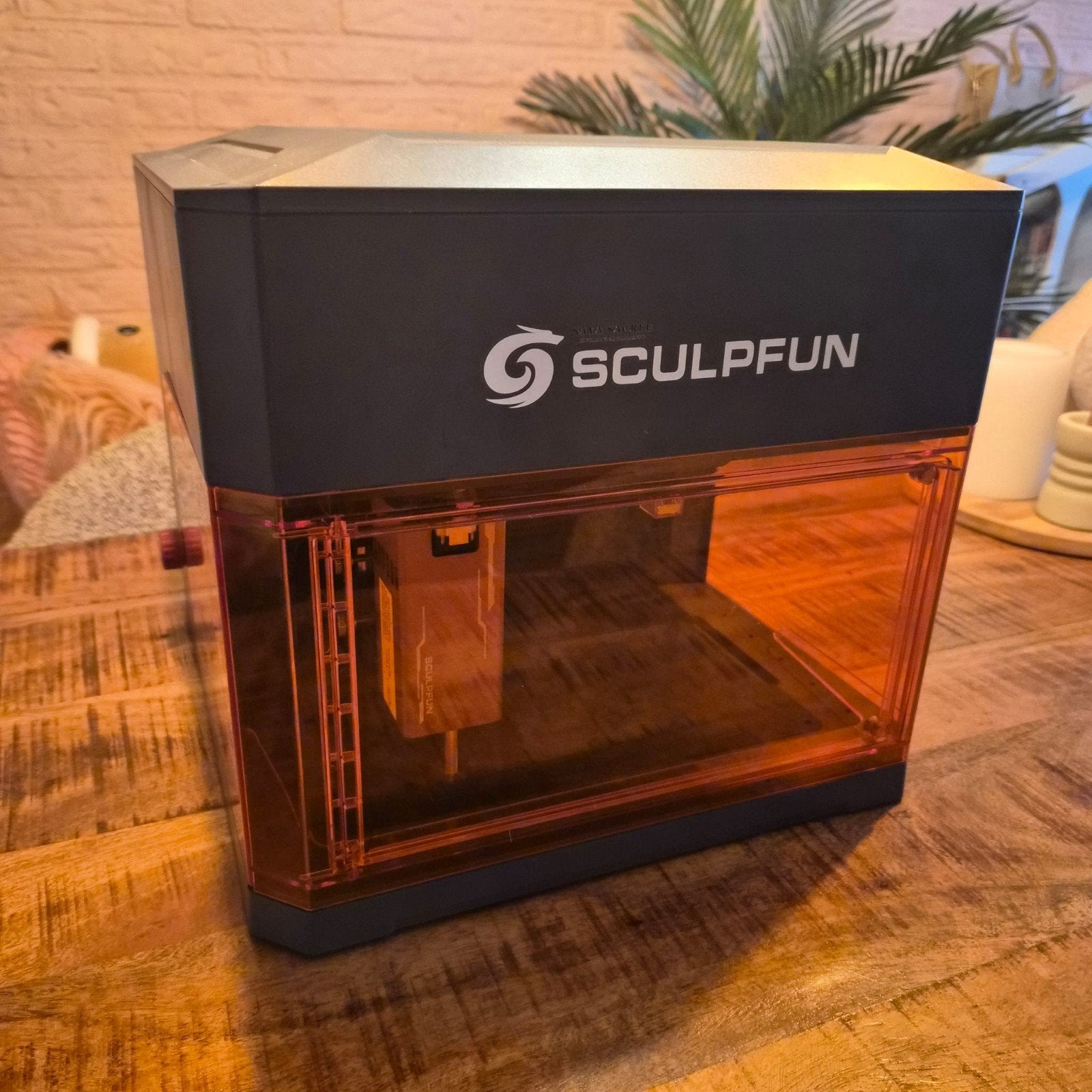 Sculpfun iCube Ultra Dual laser graveer, Ophalen of Verzenden, Zo goed als nieuw