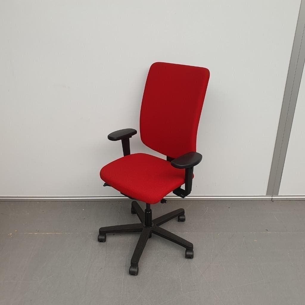 König en Neurath bureaustoel - rode stof, Ophalen, Gebruikt, Rood