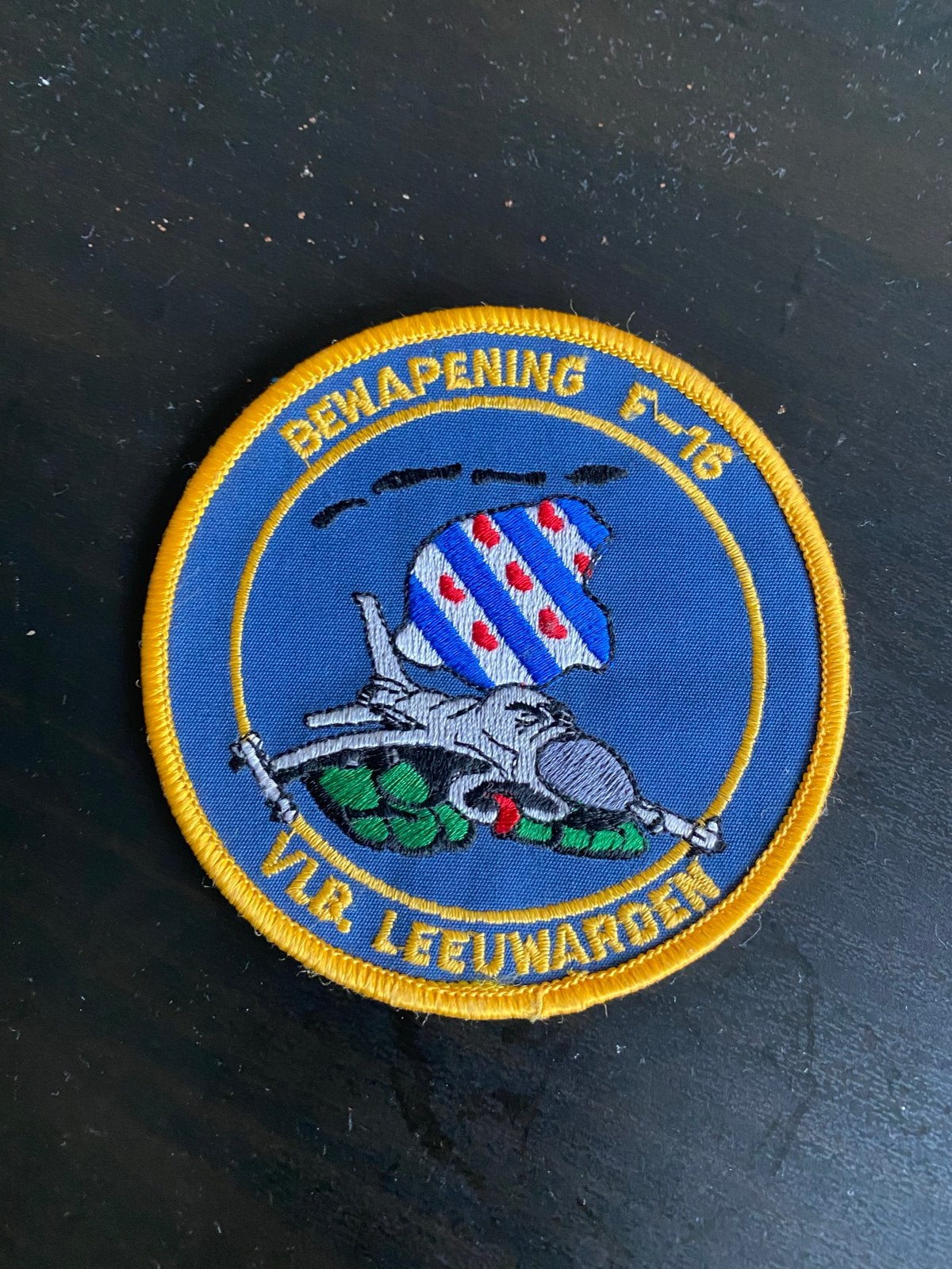 F-16 Bewapening Vliegbasis Leeuwarden Patch, Ophalen of Verzenden, Luchtmacht, Nederland, Overige typen