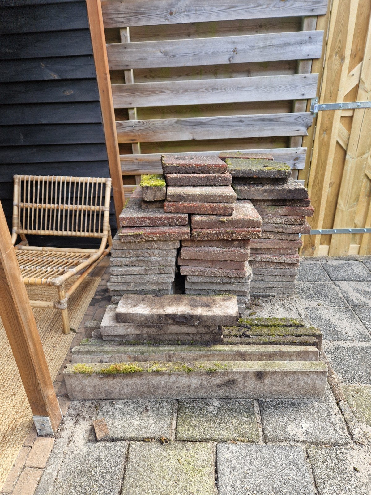 Gratis afhalen, Tuin en Terras, Tegels en Klinkers, Ophalen, Beton, Klinkers