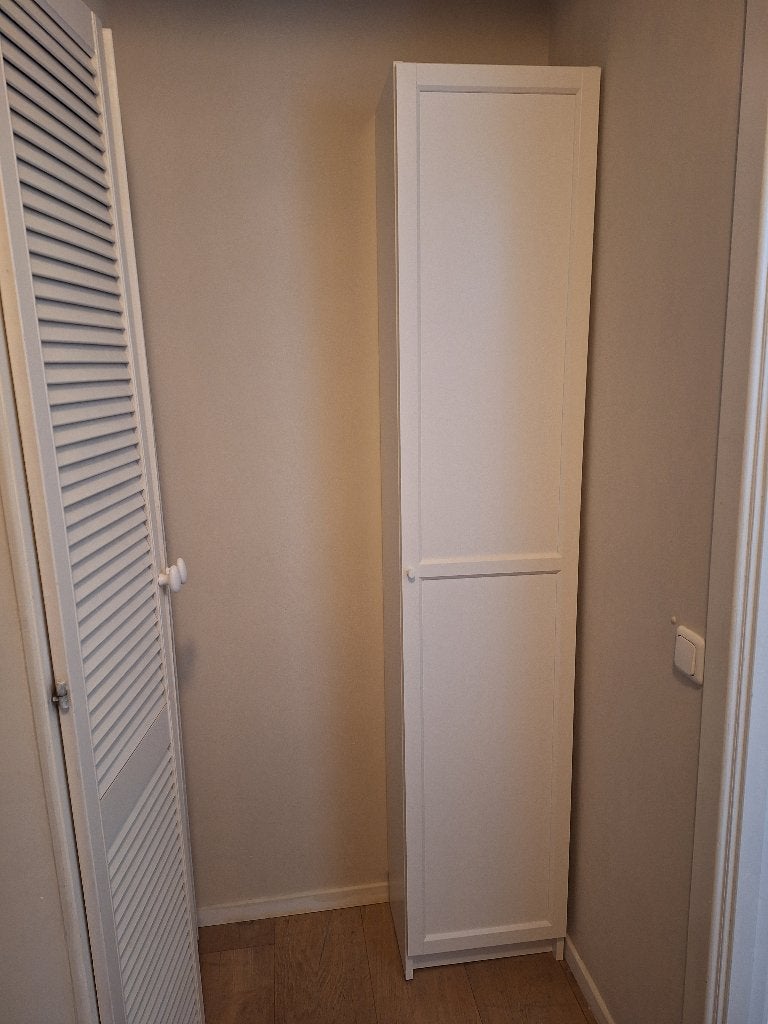 Ikea PAX kast met 5 legplanken en deur wit, Ophalen, Minder dan 50 cm, 200 cm of meer, 25 tot 50 cm