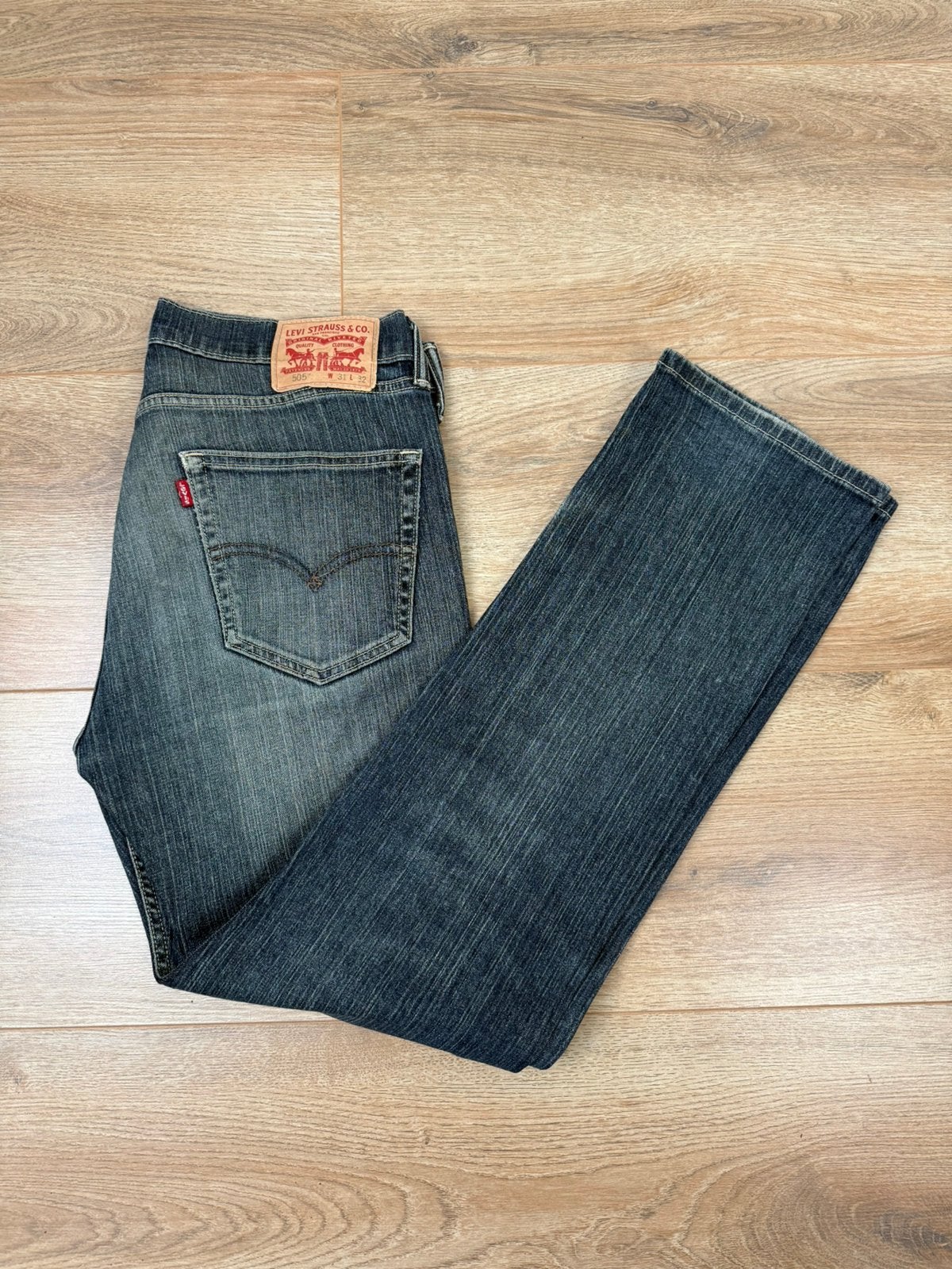 Levi’s Jeans 505 Blauw W31/L32, Verzenden, Zo goed als nieuw, Blauw, W32 (confectie 46) of kleiner