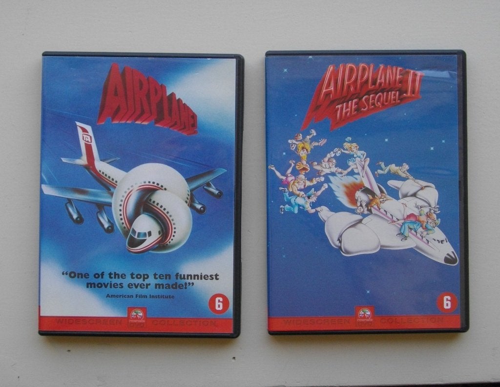 Airplane! (1980) + Airplane II: The Sequel (1982) DVD, Cd's en Dvd's, Dvd's | Komedie, Gebruikt, Nederlands, Overige genres, Ophalen of Verzenden