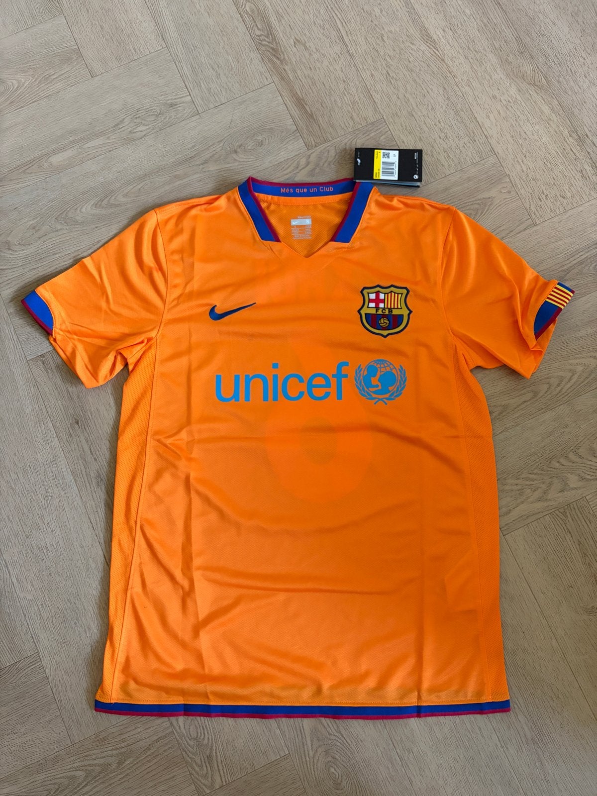FC Barcelona Xavi 6 Uitshirt 2006-2007 - Oranje - Maat S, Maat S, Verzenden, Nieuw, Shirt