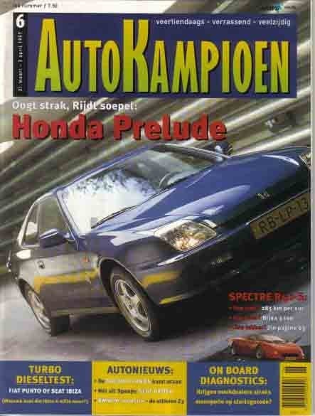 Autokampioen 6 1997 : BMW Z3 - Honda Prelude - Accord - Fiat, Ophalen of Verzenden, Gelezen, Algemeen