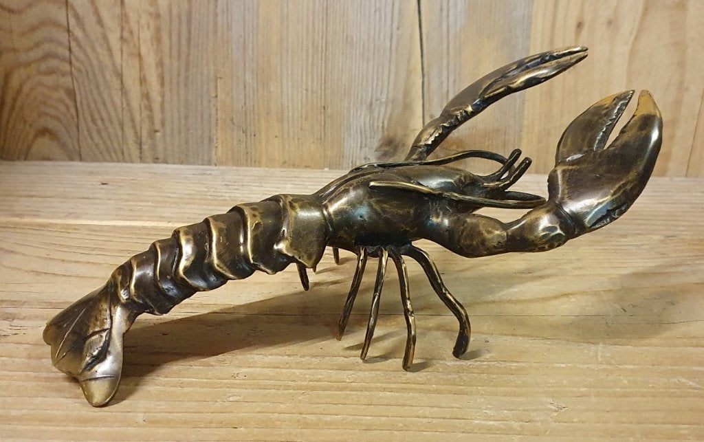 KREEFT / BRONS /Bronzen beeld, Verzamelen, Ophalen of Verzenden, Nieuw, Beeldje of Figuurtje