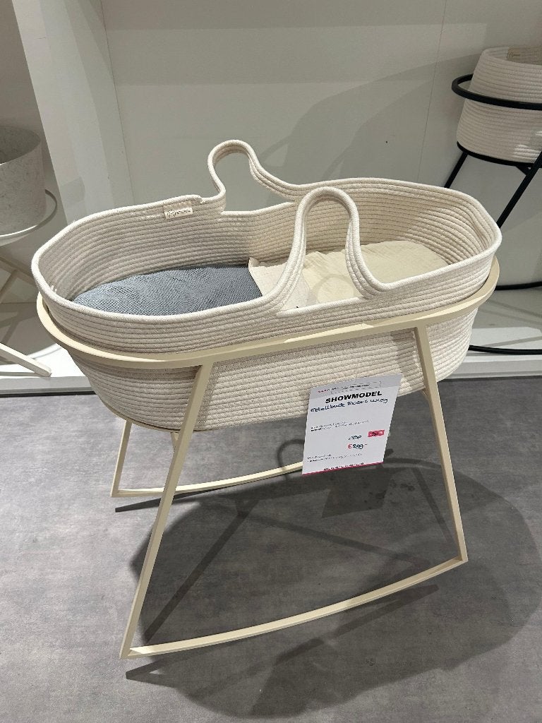 Metallbude Moses Wieg - Natural White, Ophalen, Zo goed als nieuw, Wieg