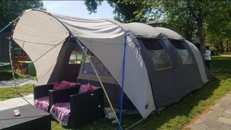 Tunnel tent - 4-5 personen, Ophalen, Gebruikt, Tot en met 5