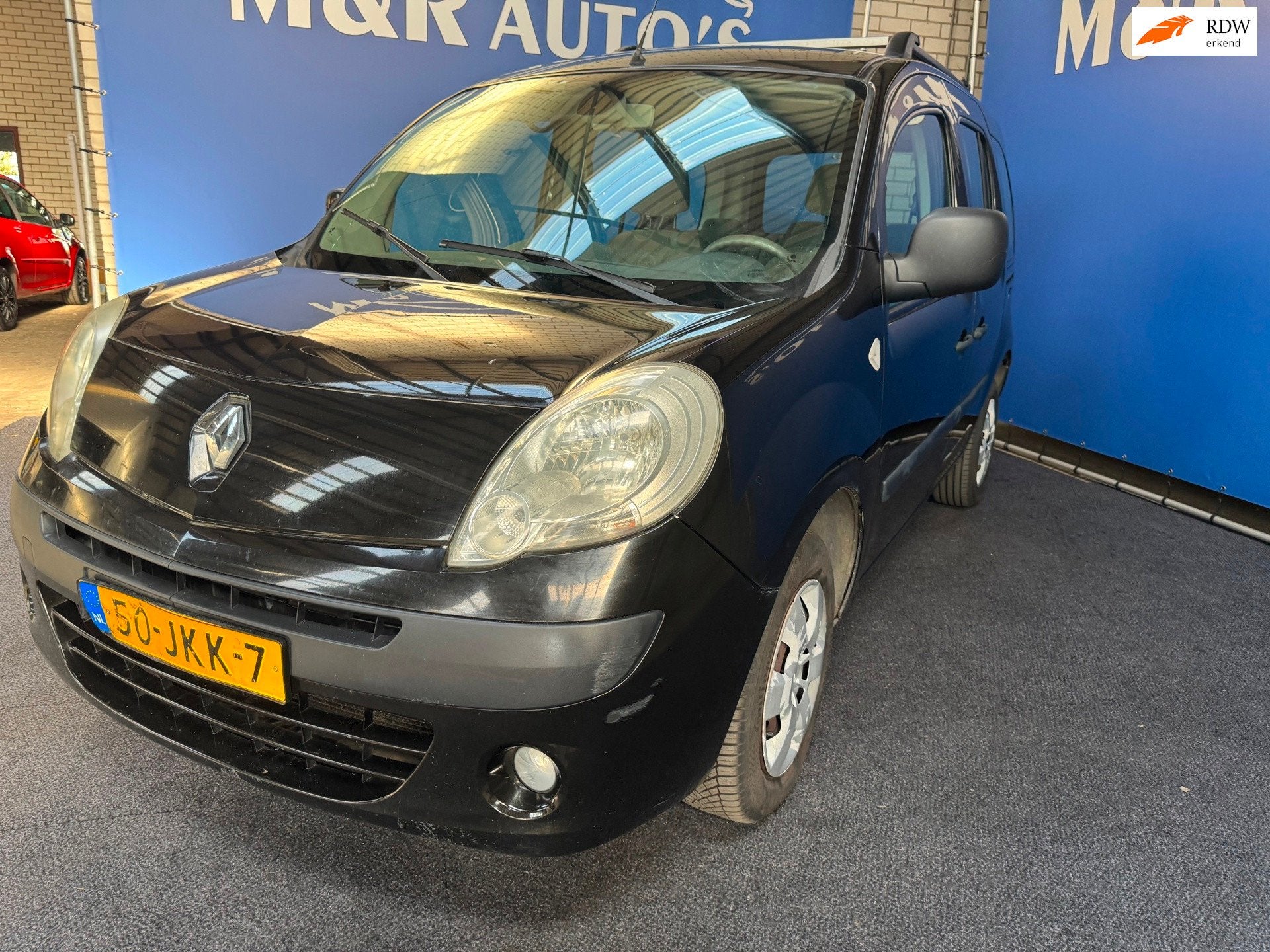 Renault Kangoo Family 1.6-16V Expression 5 Persoons met Nieu, Auto's, Gebruikt, 4 cilinders, Zwart, Origineel Nederlands