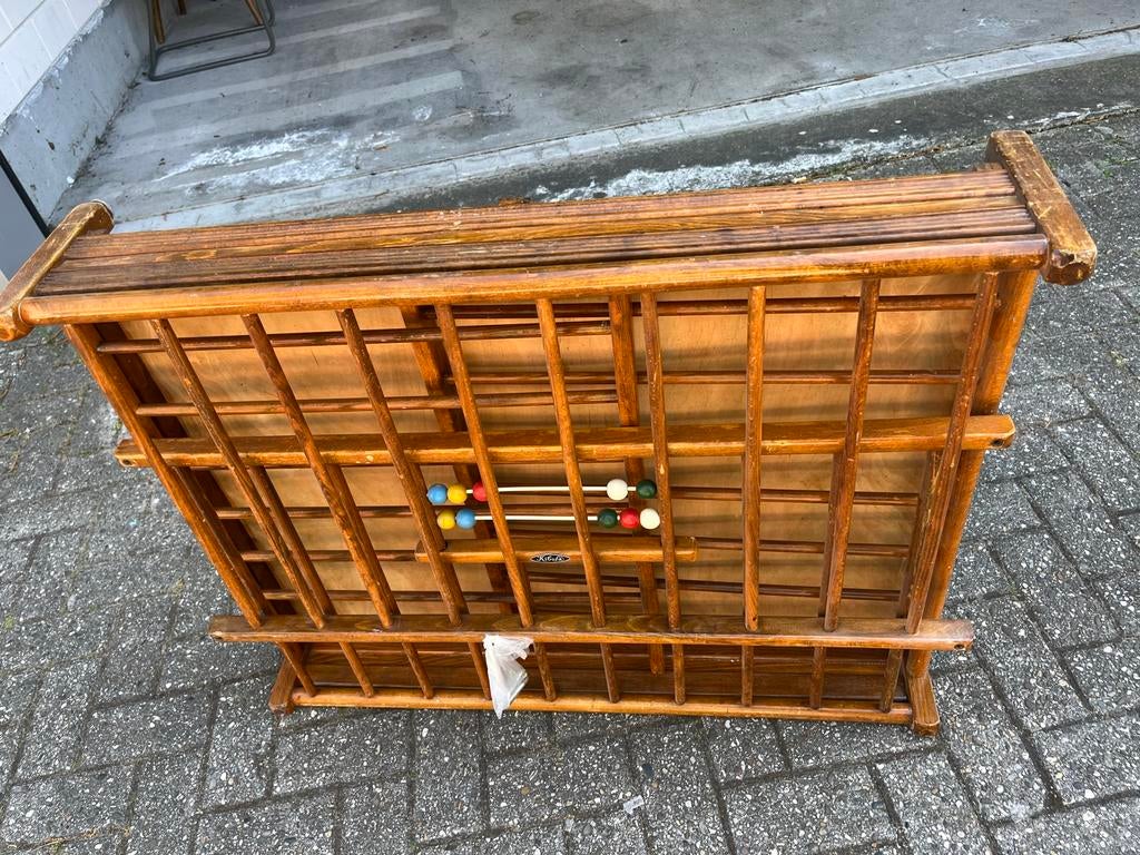 Houten Box met Telraam - Kibo vintage, Kinderen en Baby's, Ophalen, Gebruikt, Rechthoekig