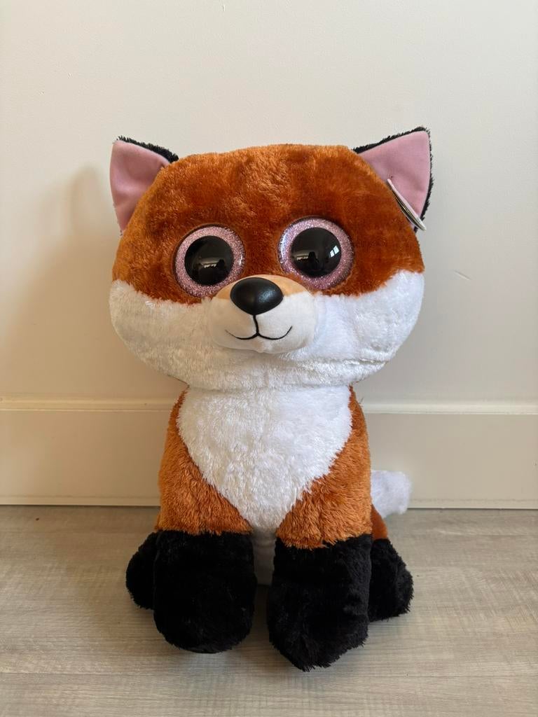 Beanie boo XL, Kinderen en Baby's, Speelgoed | Knuffels en Pluche, Oranje, Gebruikt, Ophalen of Verzenden, Middelgroot (20 tot 80 cm)
