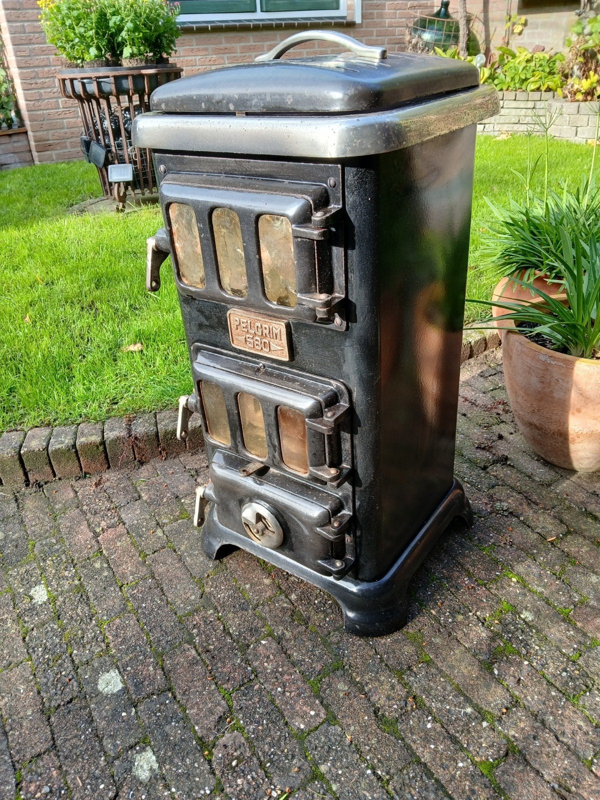 Potkacheltje te koop., Ophalen, Gebruikt, Hout, Houtkachel