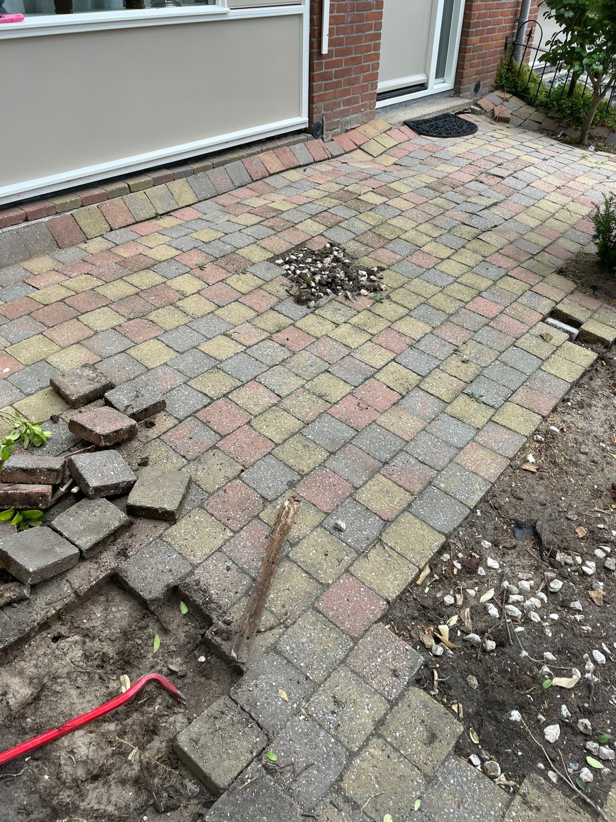 Gratis sf te halen, Tuin en Terras, Tegels en Klinkers, Ophalen of Verzenden, Zo goed als nieuw, Beton, Klinkers