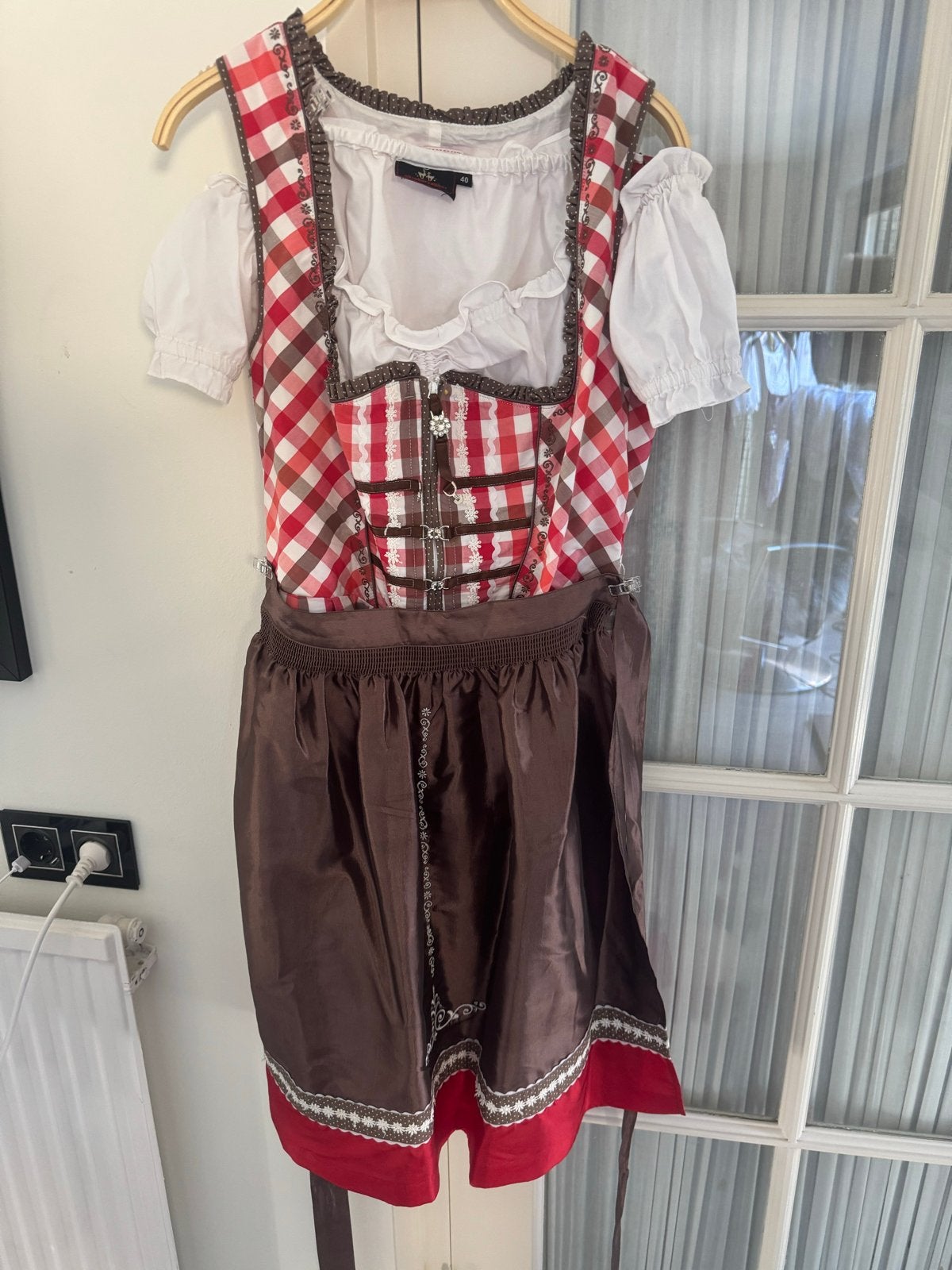 Spieth & Wensky Dirndl Maat 42/44 Carmen-Style Oktoberfeest, Maat 38/40 (M), Ophalen of Verzenden, Zo goed als nieuw, Knielengte