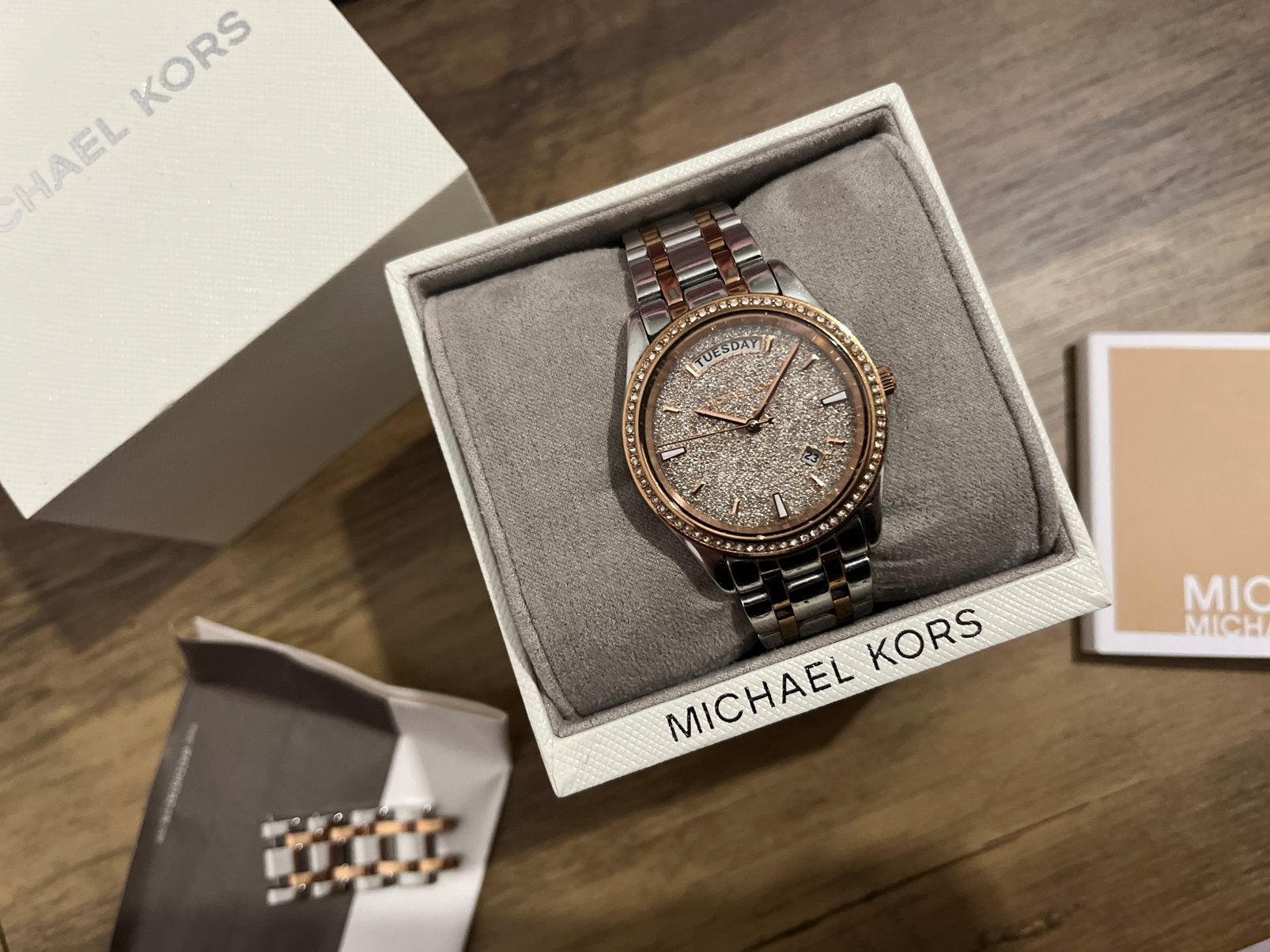 Michael Kors horloge, Overige merken, Staal, Gebruikt, Polshorloge