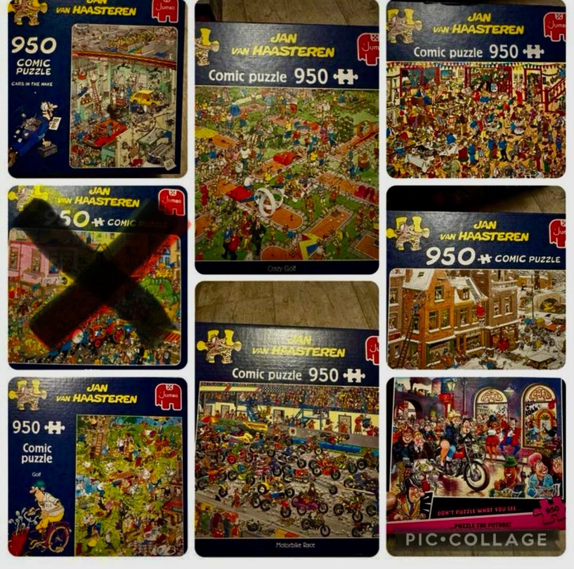Jan van Haasteren&Wasgij Puzzels 7 euro per stuk, Ophalen of Verzenden, 500 t/m 1500 stukjes, Zo goed als nieuw, Legpuzzel