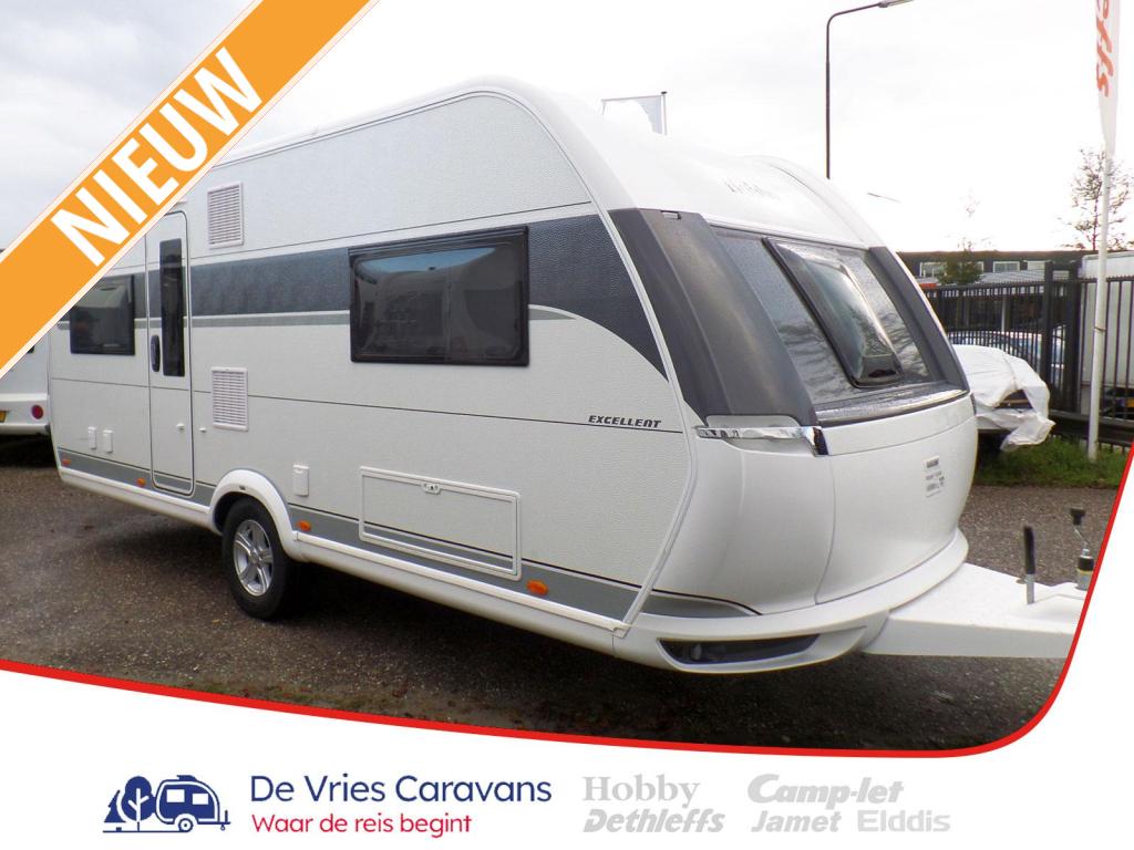 Hobby Excellent 560 CFE Frans bed , hoekkeuken., Caravans en Kamperen, Caravans, Rondzit, Hobby, Bedrijf, Overige typen