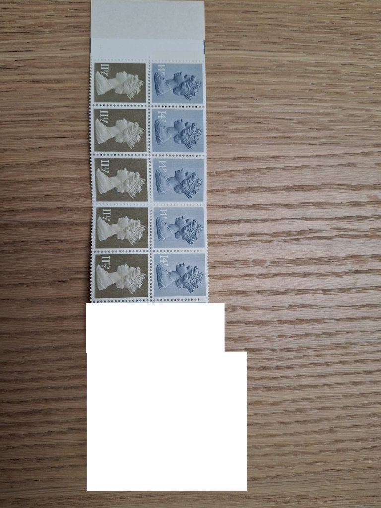 postzegelboekje HB 100 engeland combinatie 1 * 14 + 11 1/2, Verzenden, Postfris