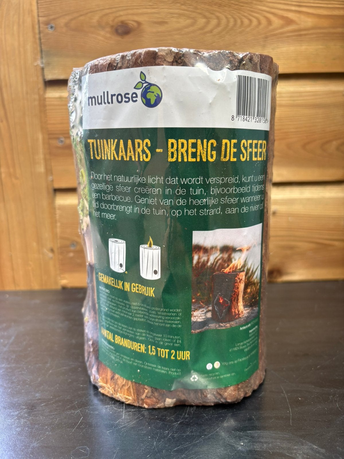 Zweedse fakkel (boomstamkaars), Ophalen of Verzenden, Nieuw