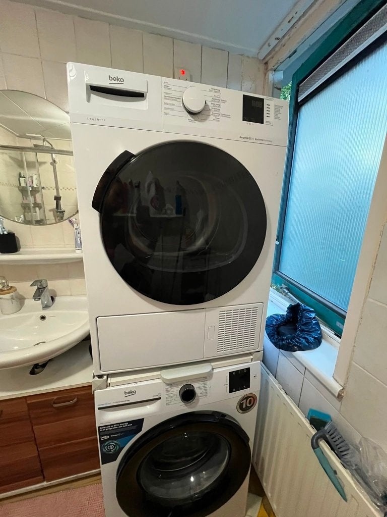 wasmachine, Ophalen, Gebruikt, 1200 tot 1600 toeren, 85 tot 90 cm