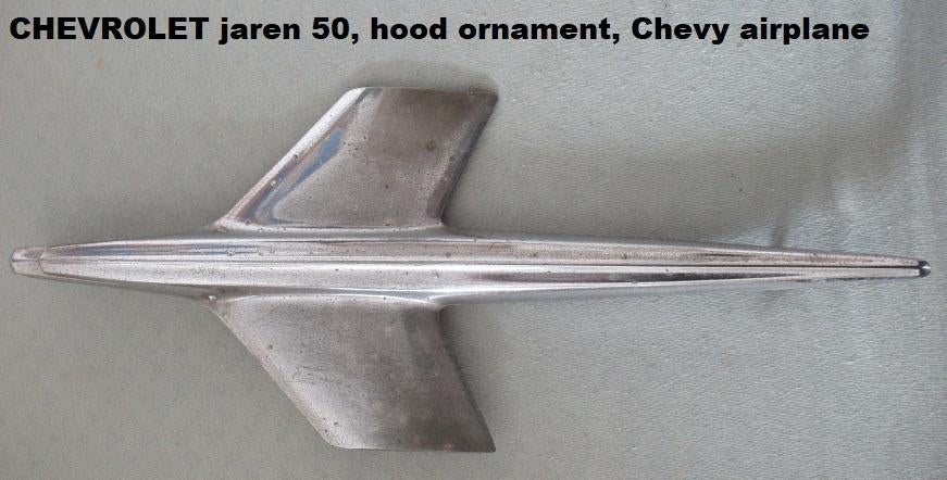 CHEVROLET, motorkap ornament voor jaren 50 modellen, Ophalen of Verzenden