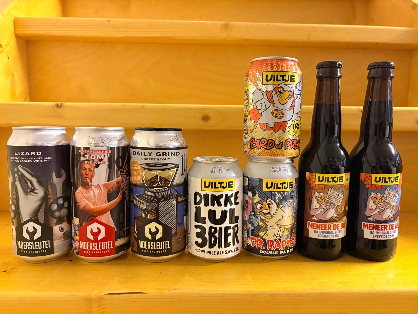 Moersleutel en Uitlje bieren te koop, Verzamelen, Biermerken, Nieuw, Flesje(s), Overige merken, Ophalen of Verzenden